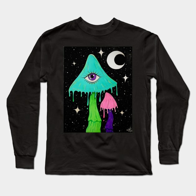 Mushy Night Long Sleeve T-Shirt by Art-95